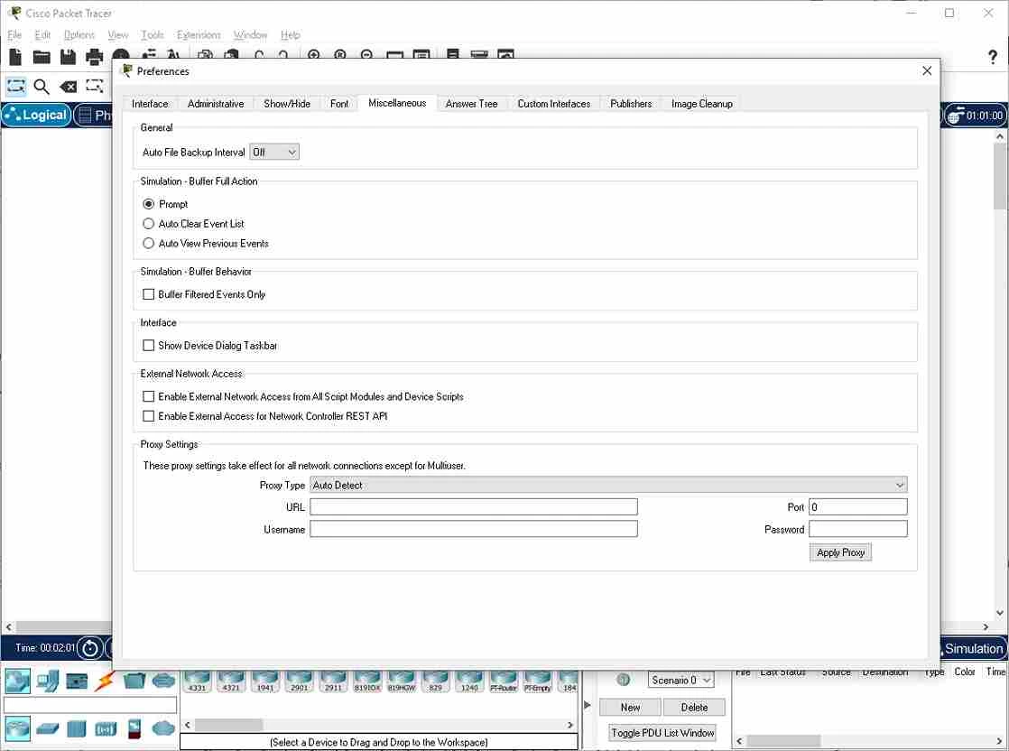 Cisco Packet Tracer — captura de tela 2