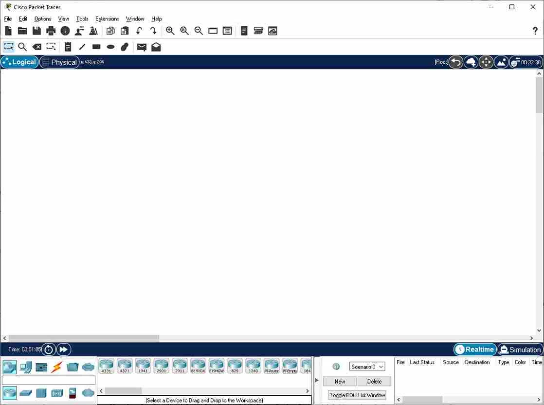 Cisco Packet Tracer — captura de tela 3